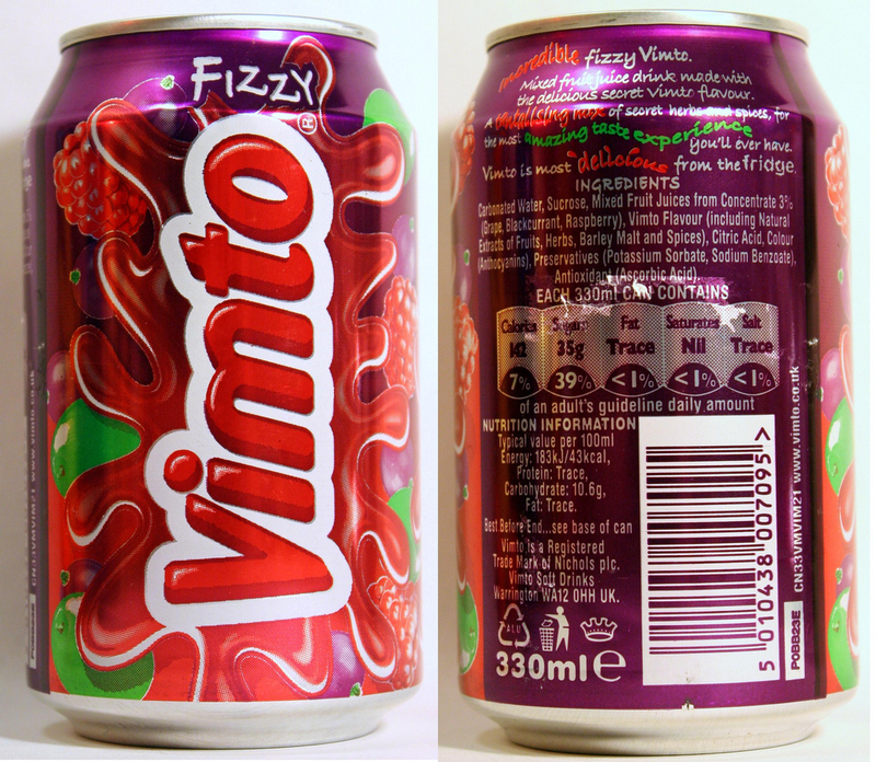 Vimto Cans