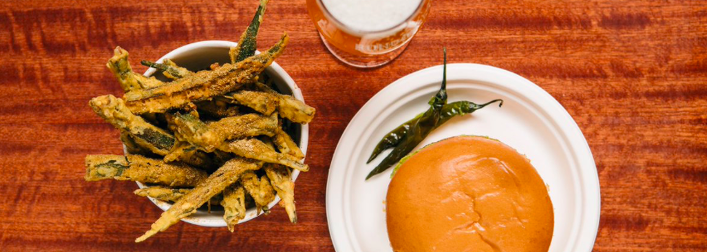 Okra Fries Vada Pav Bundobust