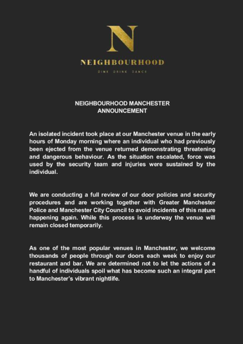 Neighbourhood Statement