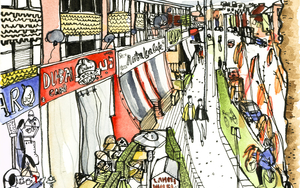 2018 11 20 Rusholme Sketcher The Shisha Bars