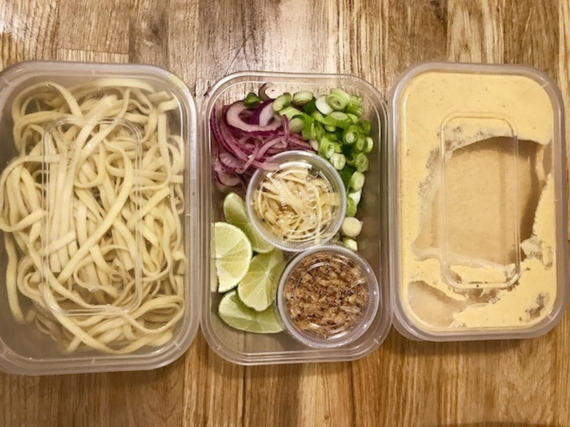 Eat Well Manchester Lockdown Meal Kit Tampopo Noodles Prep
