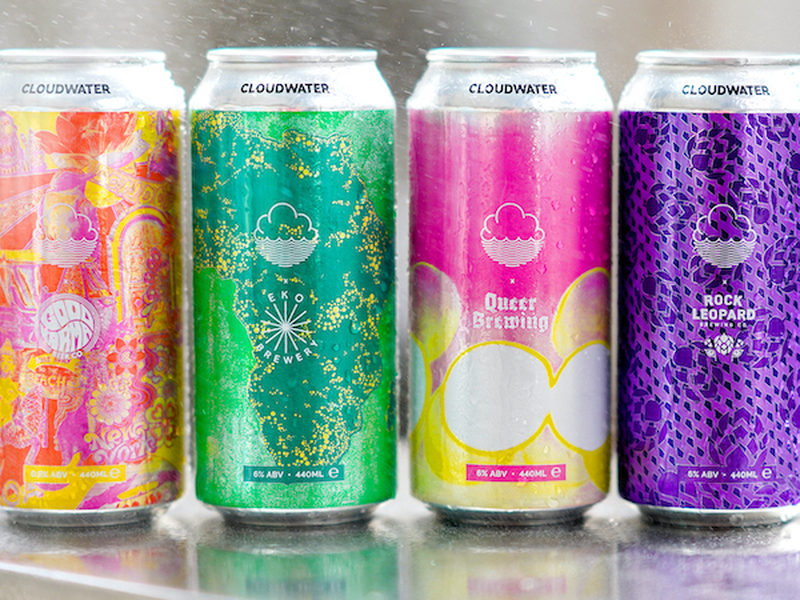 Colourful Cans Of Cloudwater Beer