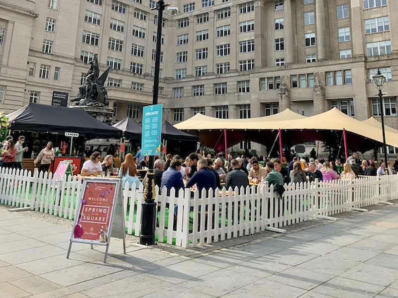 Spring In The Square Exchange Flags Open Air Market Street Food Liverpool