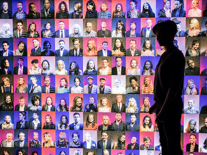 Ai More Than Human World Museum Poem Portraits By Es Devlin  Photo Tristan Fewings Getty Images