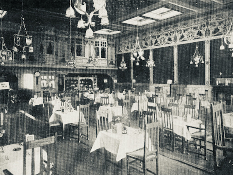 Postcard Of The Grand Salon Yamen Cafe 1909 Leaf Liverpool Bold Street © Philip G Mayer