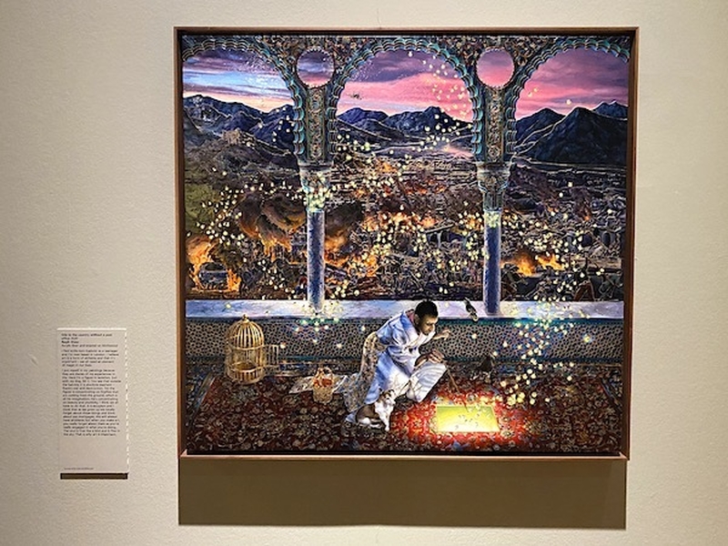 Ode To The Country Without A Post Office 2019 2020 By Raqib Shaw At Grayson Perrys Art Club Manchester Art Gallery