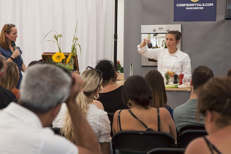 Deanna Presenting Chef Talk At Festa Italiana Manchester