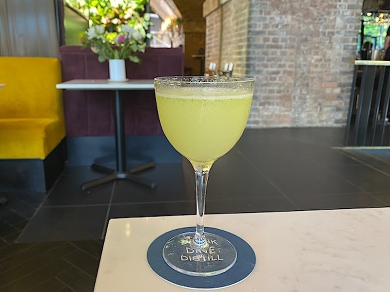 A Green Dont Say A Word Cocktail At Three Little Words Manchester