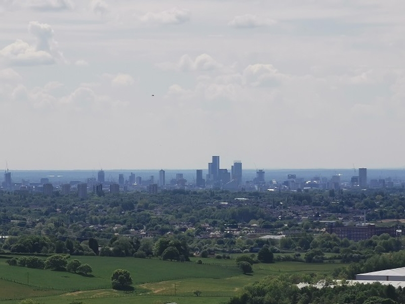 Manchester City Centre From Tandle Hill Park