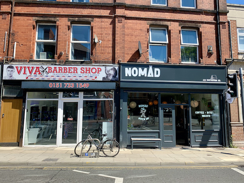 Smithdown Wavertree Liverpool Street View Noman Cafe Vegan Barbers Turkish Shop Front