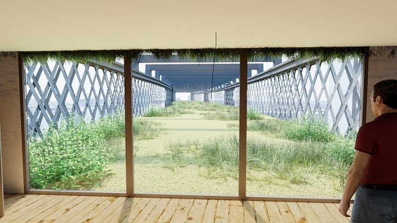 As Part Of The Temporary Park Next Summer A Viewing Window Could Show Visitors What The Rest Of The Viaduct Looks Like © Twelve Architects Masterplanners