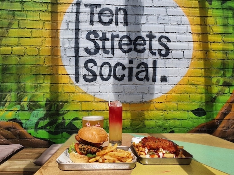 Ten Streets Social Liverpool Confidential Regeneration Dock Road Burger Meal Yard