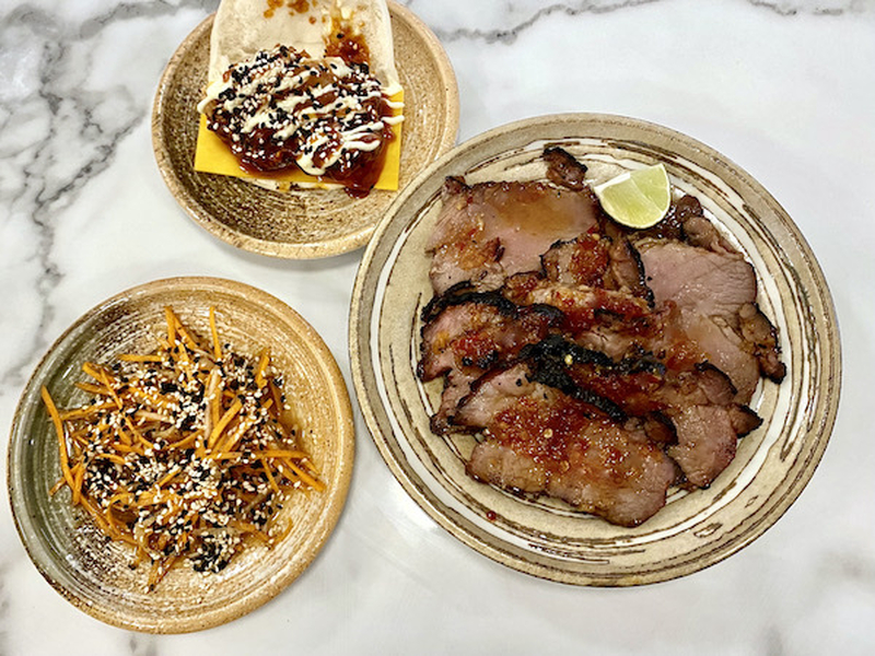 Konjo Gpo General Post Office Food Hall Liverpool Barbecued Char Siu Pork Neck
