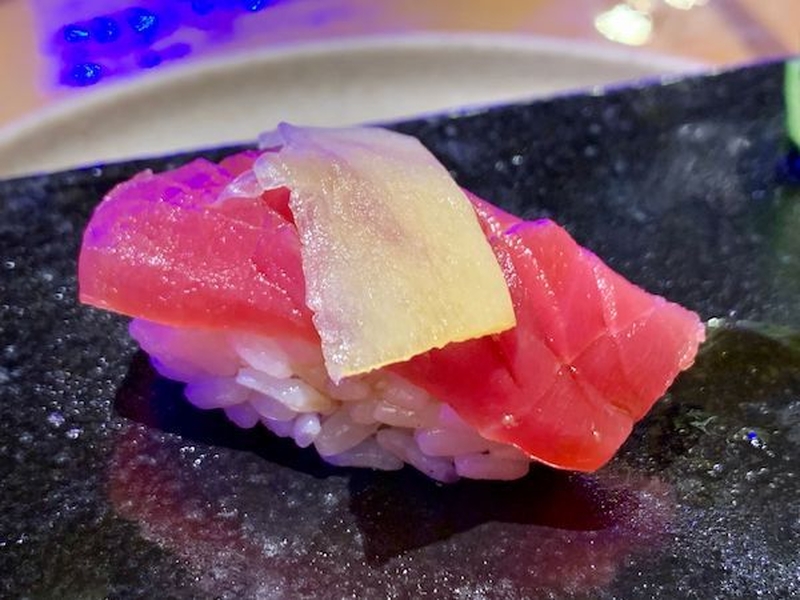 Raw Tuna Sushi At Umezushi Omakase Manchester