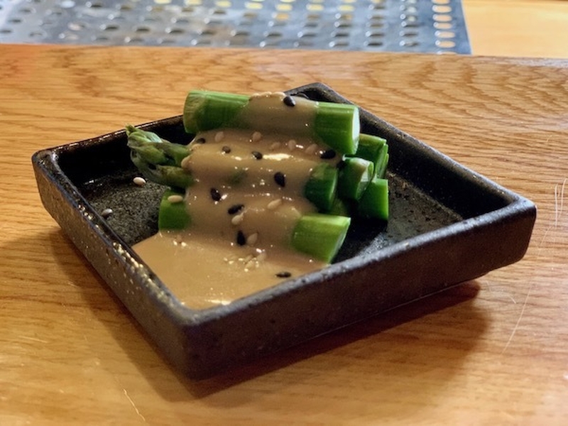 Asparagus With Miso And Peanut Sauce From Umezushi In 2021