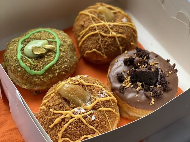 A Selection Of Doughnuts From Yes Doughnuts Based At Grub In Manchester