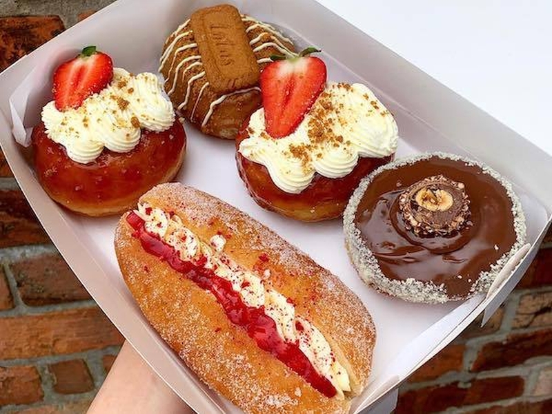 A Selection Of Donuts From Glazed Manchester