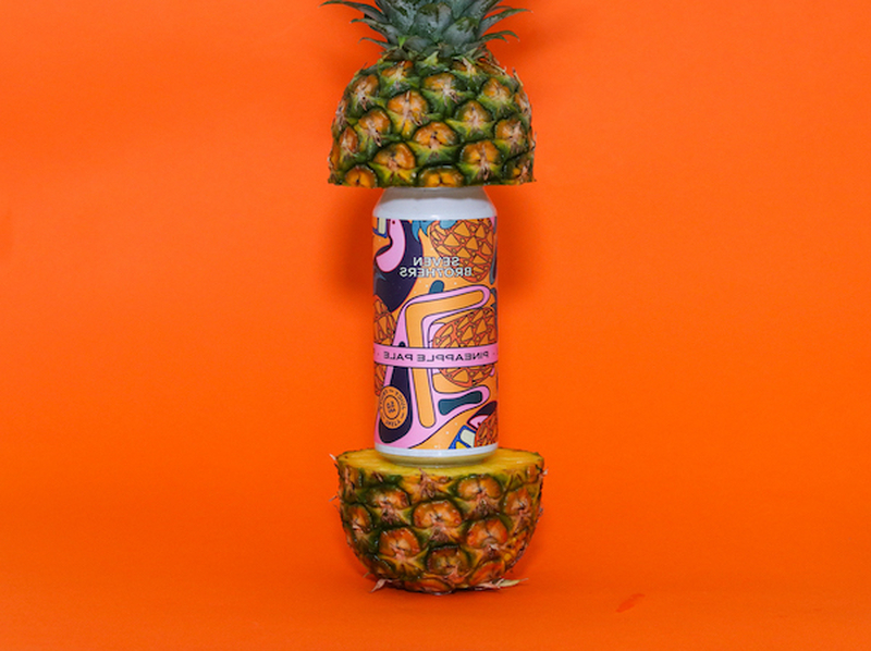 A Can Of Seven Brothers Pineapple Pale Ale As Part Of The Manchester Brewerys Limited Edition Summer Series