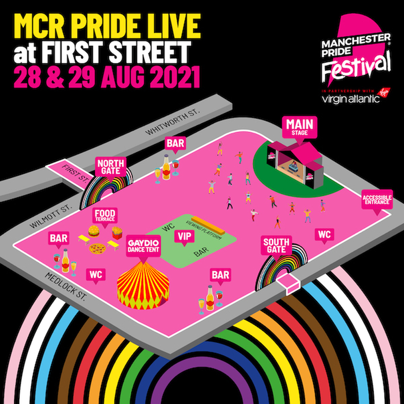 Illustration Of Manchester Pride Live Music At First Street