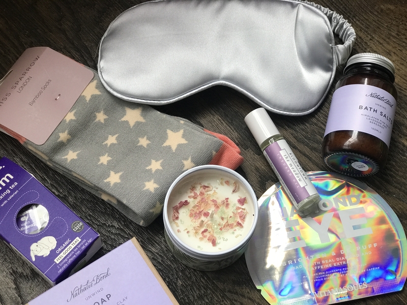 Seven Days Of Yay Gift Box Contents Including Bath Salts Sleep Mask And More