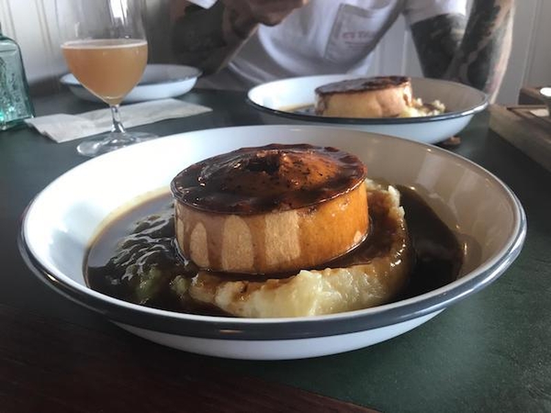 A Close Up Of The Beef And Ale Pie At The One A Clock Gun Pub In Liverpools Royal Albert Dock