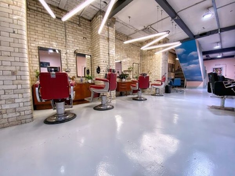 The Interiors Of Inclusive Barbershop Barber Below Which Sits Underneath Rcnq In Manchesters Northern Quarter