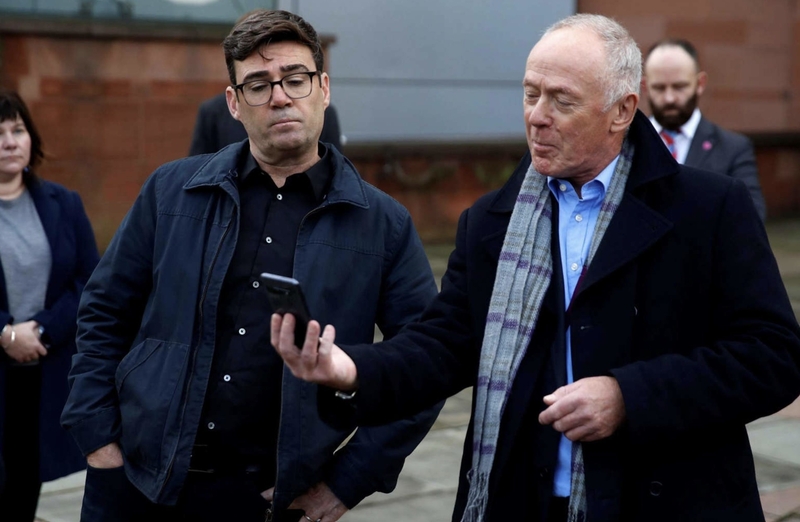 Andy Burnham And Sir Richard Leese During The Tier 3 Showdown With Government Last Year