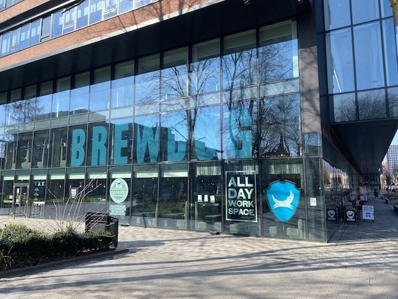The Brewdog Outpost Beer Tap Room On Oxford Road In Manchester