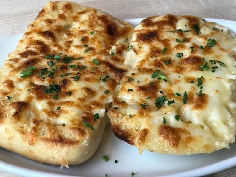 Garlic Cheese Breads From Jimmys Killer Prawns A Seafood Restaurant On Liverpool Road In Manchester