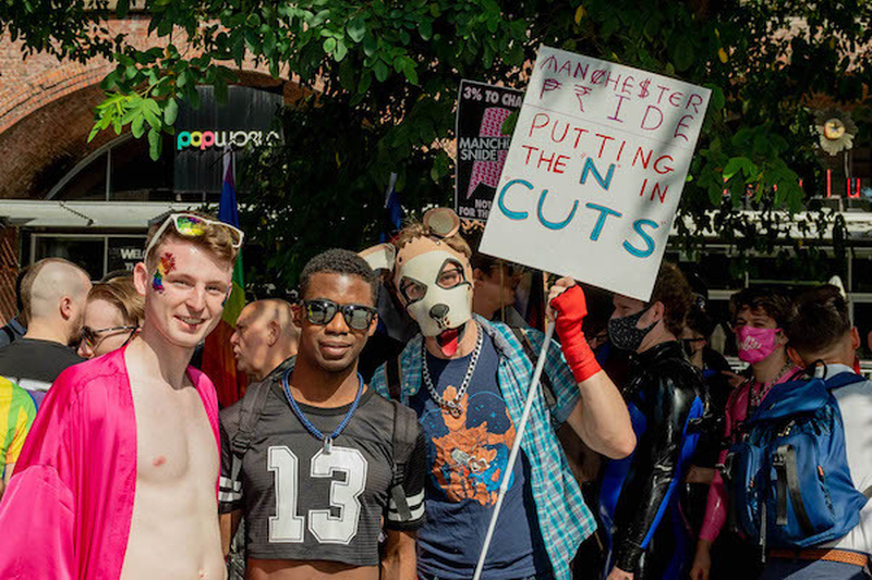 Putting The N In Cuts Sign At Manchester Pride Protest 2021 Chris Keller Jackson