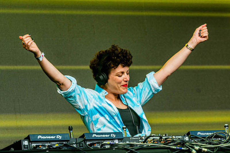 Annie Mac Djs With Her Hands In The Air At Manchester Pride 2021 Chris Keller Jackson