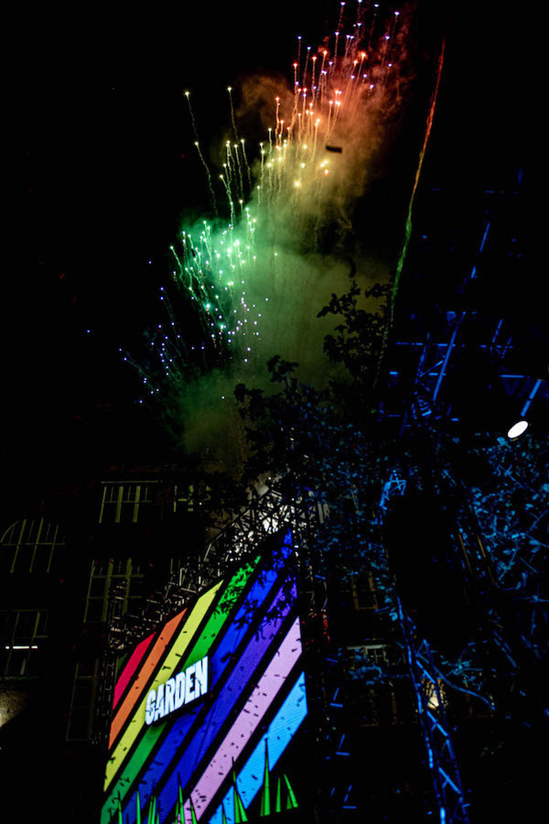 Rainbow Fireworks At The Vigil In Peace Gardens For Manchester Pride Chris Keller Jackson