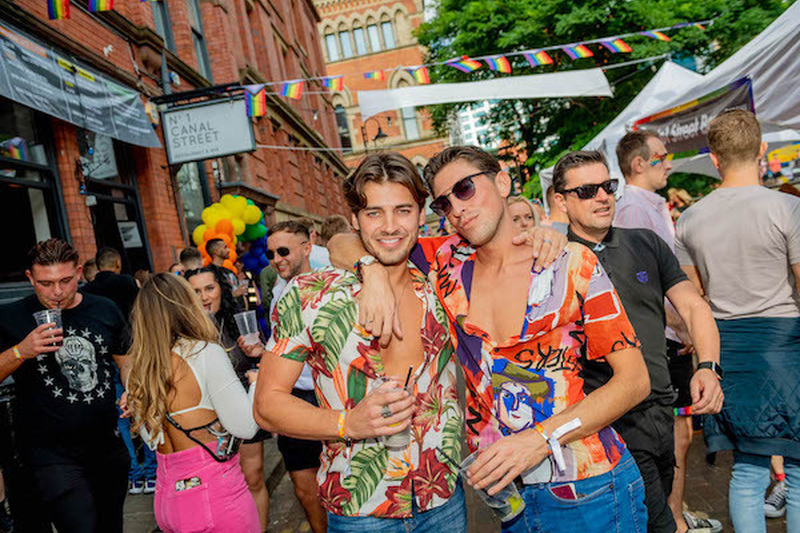 Good Looking Male Couple On Canal Street At Manchester Pride 2021 Chris Keller Jackson