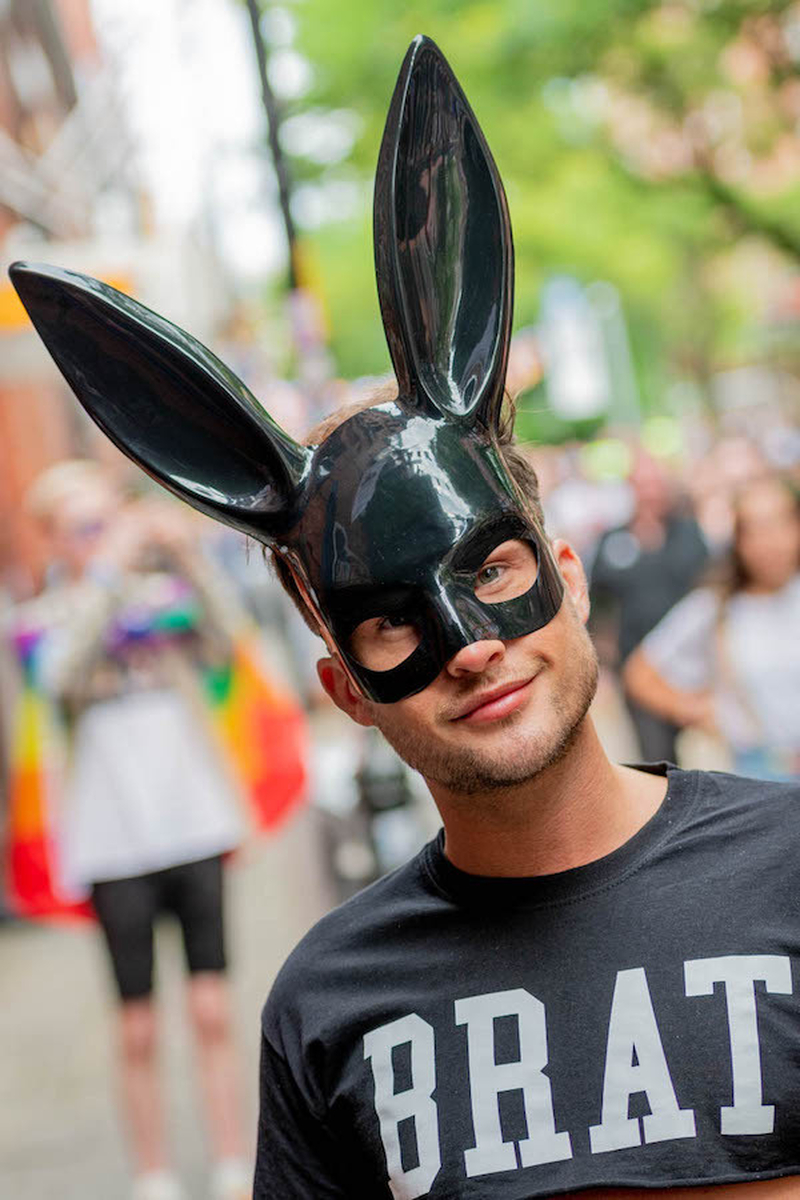 A Man In A Rabbit Mask At Manchester Pride 2021 Chris Keller Jackson