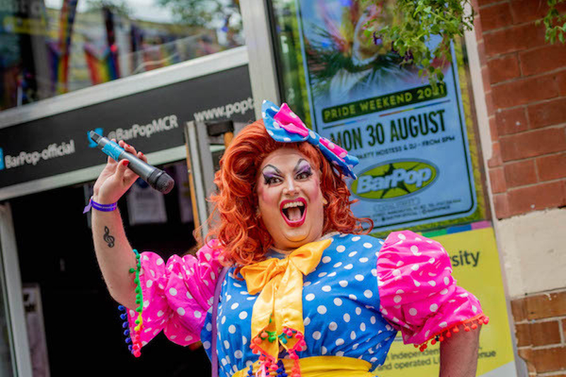 A Pantomime Looking Drag Queen At Manchester Pride 2021 Chris Keller Jackson