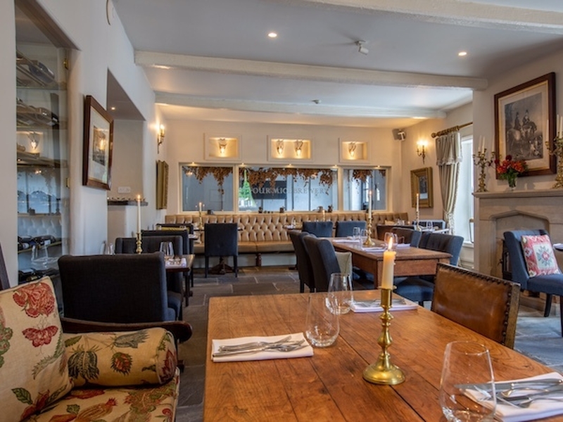 The Coach And Horses Dining Room In Bolton By Bowland In Lancashire Where Guests Can Eat And Stay The Night