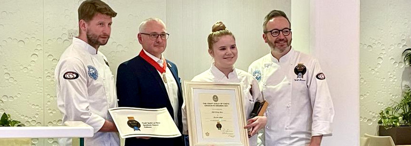 Beth Disley Jones Craft Guild Of Chefs Graduate Award Pastry Art School Liverpool Pic Cgoc