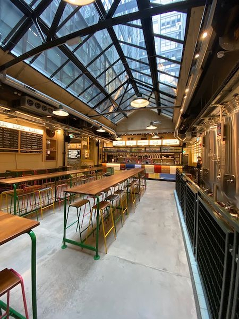 The Atrium Roof At Bundobust New Brewery Manchester