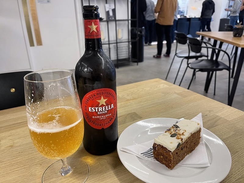 290921 Beer And Cake At Cafe Cotton Ancoats Manchester