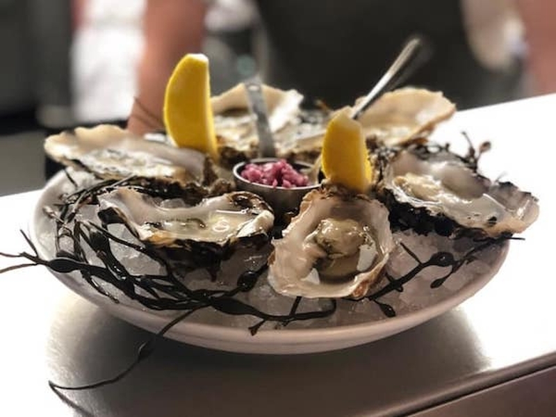 Platter Of Oysters At Easy Fish Company