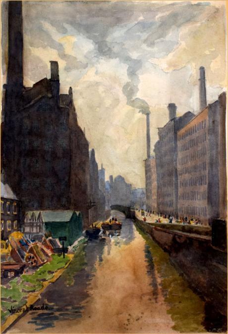 Ancoats Mill Manchester October 15Th 1931 By Albert Vincent Reade 1