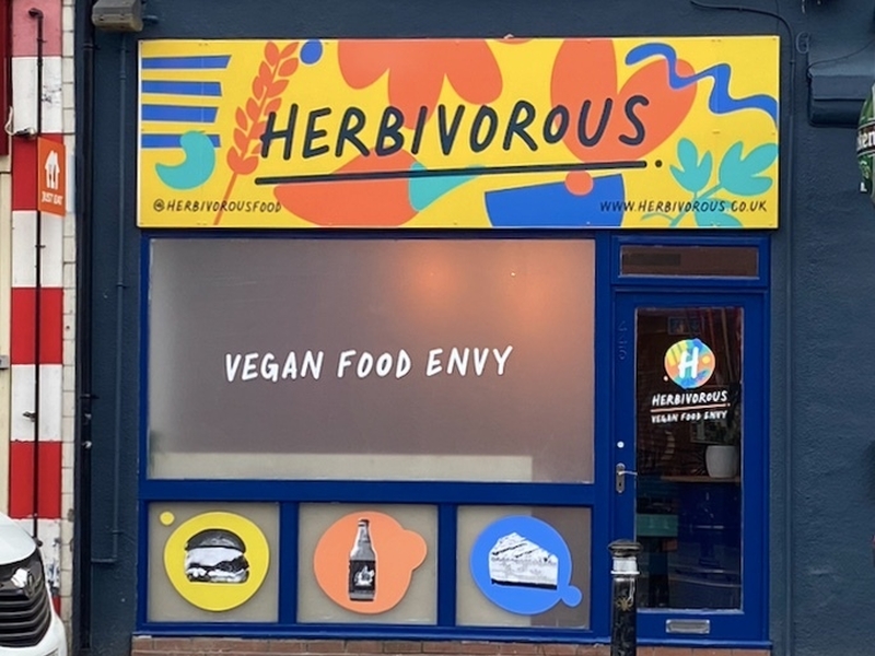 Herbivorous Exterior Sign in Withington