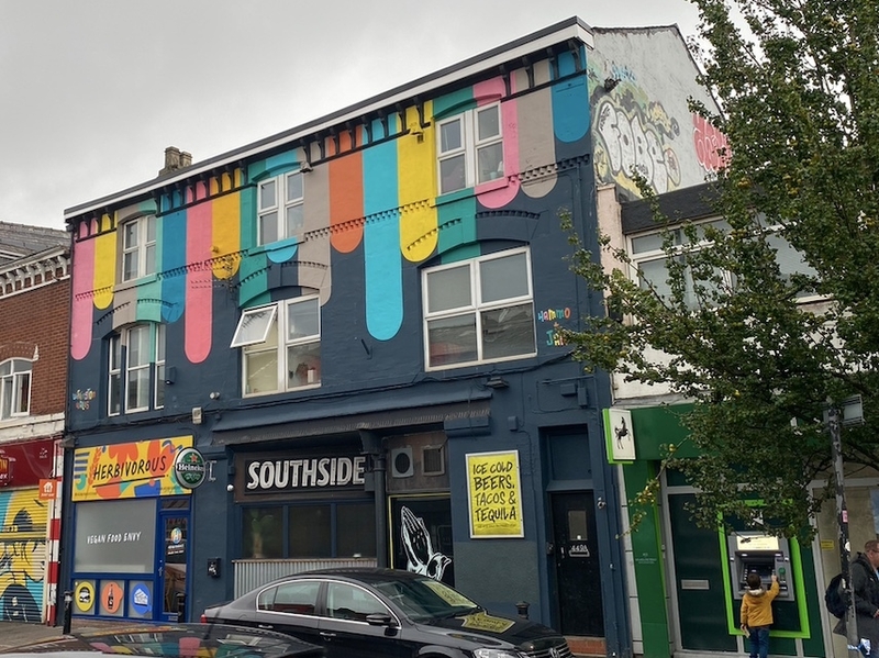 Herbivorous Vegan Restaurant External Building Full View In Withington