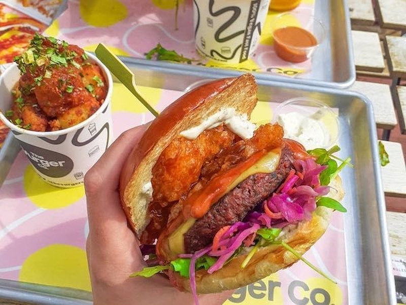 A Meat Free Burger From The Vurger Co That Will Be Opening Sooon In Manchester