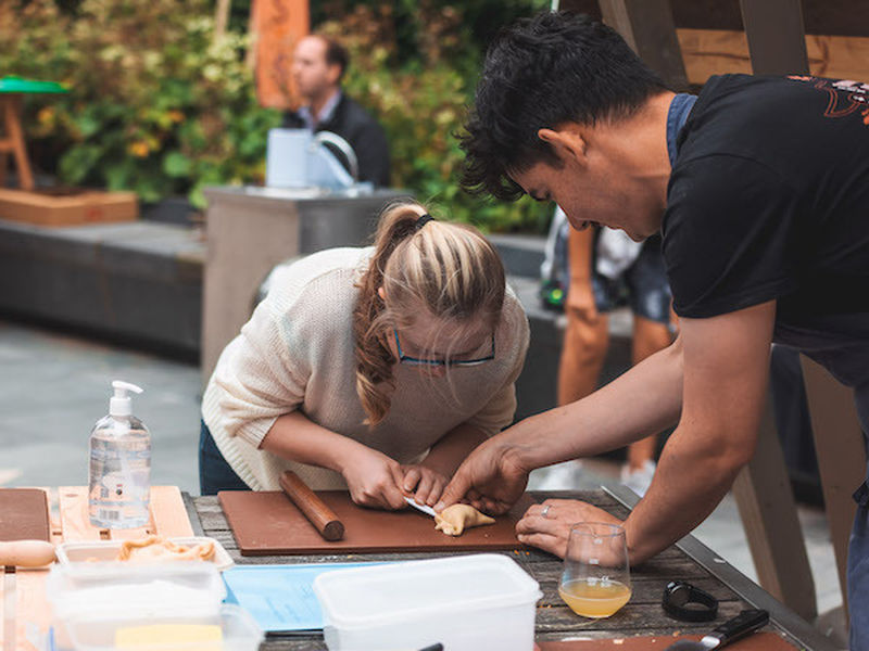 Chef Lorcan Kan At The Things Palace X Sadlers Yard Summer Jam In Manchester By Fiona Finchett