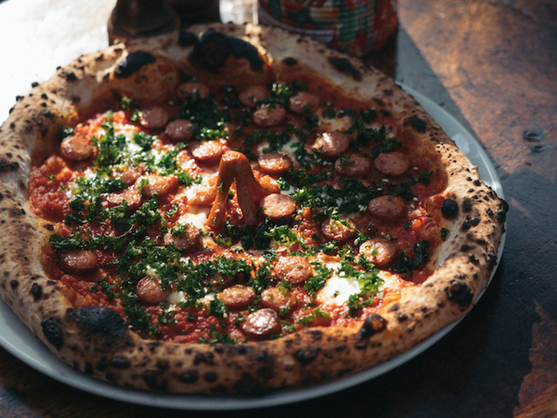 The Things Palace X Honest Crust Pizza Will Feature Homemade Kielbasa Sausage Kimchi And Crispy Seaweed And Is Availabe At Mackie Mayor In Manchester Credit Andy Hatton
