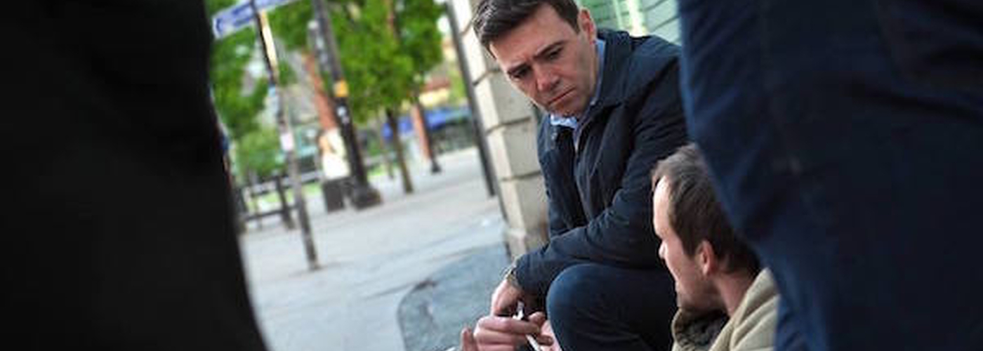 Mayor Of Greater Manchester Andy Burnham Homelessness Rough Sleepers