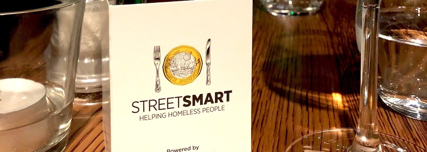 Street Smart Card On A Dining Table In A Restaurant