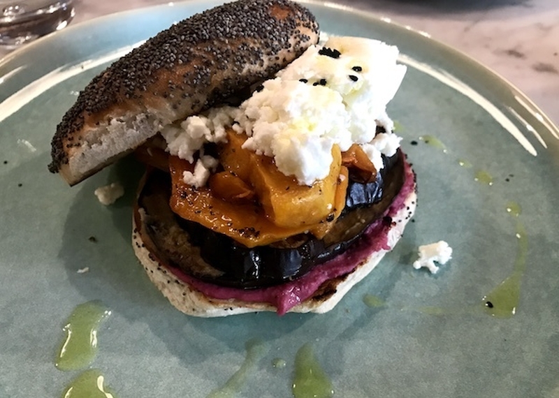 Miso Glazed Aubergine And Squash Beetroot Hummus At Another Heart To Feed Nq