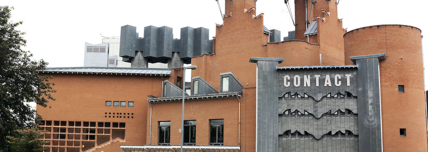 The Iconic Front Of Contact Theatre In Manchester On Oxford Road